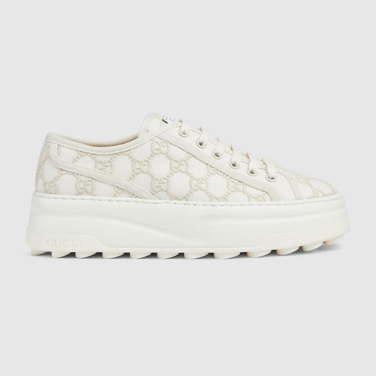 Tennis 1977 rhombi sneaker – intricate GG embroideries define this platform sneaker, highlighting one of – LUX VERSE Luxury Designer Fashion Outlet