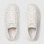 Tennis 1977 rhombi sneaker – canvas with GG embroideries Women's trim Rubber outsole Tennis – LUX VERSE Luxury Designer Fashion Outlet