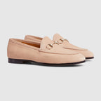 Women's leather Jordaan loafer – white patent leather Women's Light gold-toned hardware Horsebit Leather sole Flat – LUX VERSE Luxury Designer Fashion Outlet