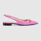 Women's Horsebit slingback flat – the iconic GG canvas lends itself to these elevated slingback pumps – LUX VERSE Luxury Designer Fashion Outlet