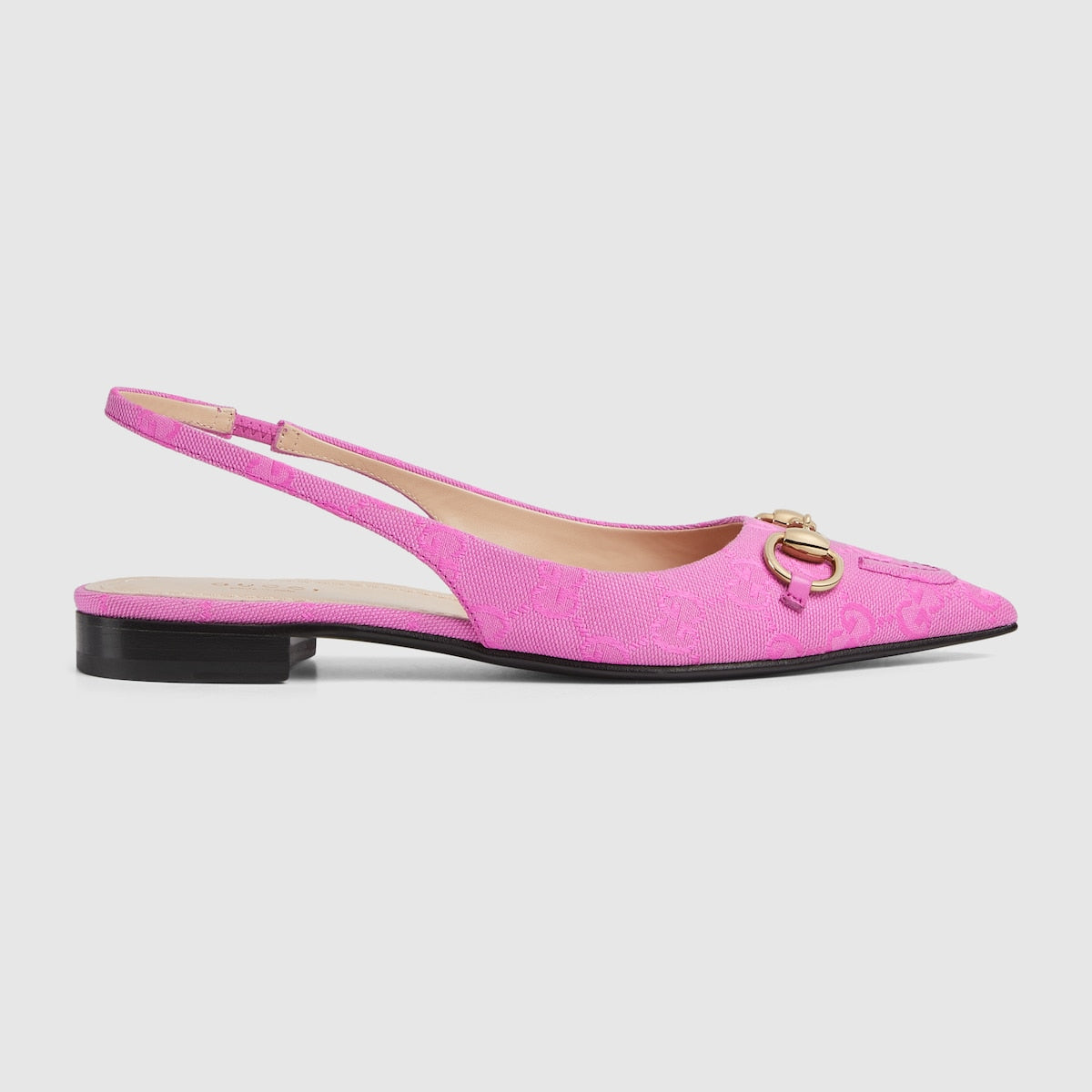 Women's Horsebit slingback flat – the iconic GG canvas lends itself to these elevated slingback pumps – LUX VERSE Luxury Designer Fashion Outlet