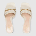 Signoria slide sandal – with its precious leather and the eye-catching chain, this style elevates – LUX VERSE Luxury Designer Fashion Outlet