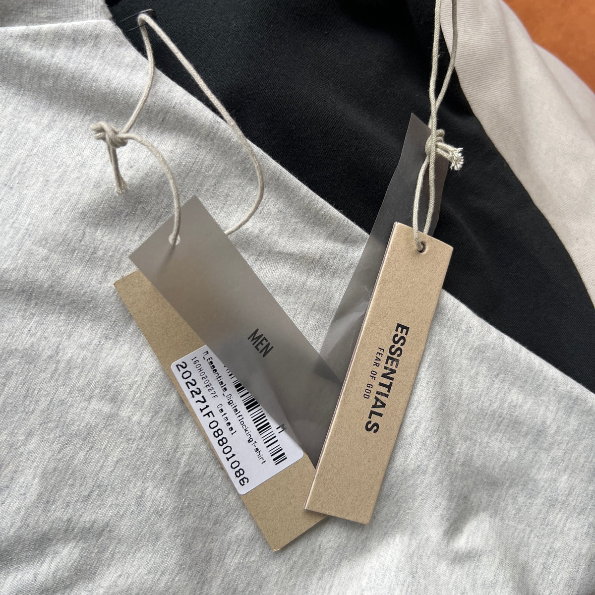 Graues Baumwoll-T-Shirt mit Logo-Print, Kurzarm – Herren