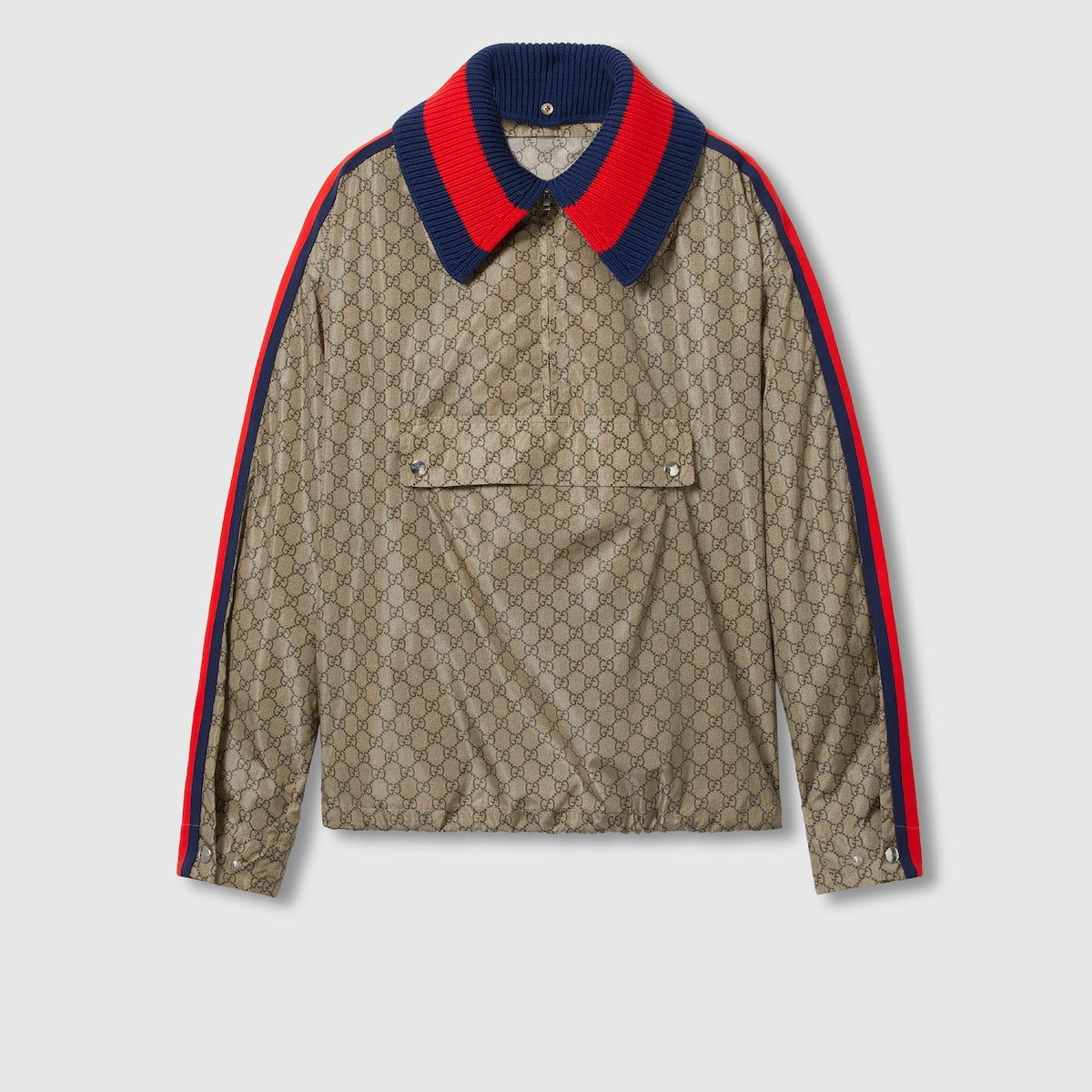 GG nylon jacket – inspired by the summer spirit and beach clubs on the Italian coast, this item is – LUX VERSE Luxury Designer Fashion Outlet
