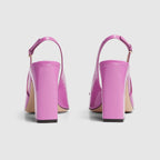 Women's Horsebit leather slingback – the iconic Horsebit defines this pair of patent leather pumps – LUX VERSE Luxury Designer Fashion Outlet