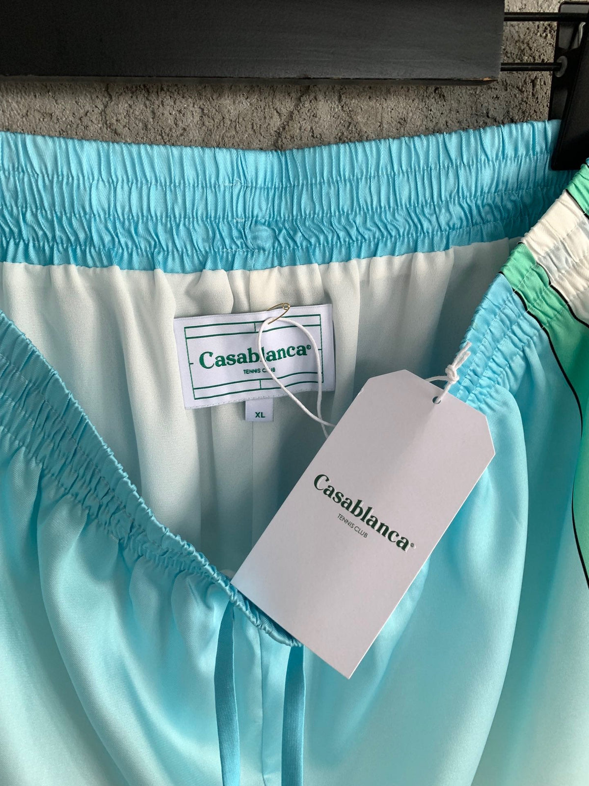 Green Silk Crest Drawstring - Men's