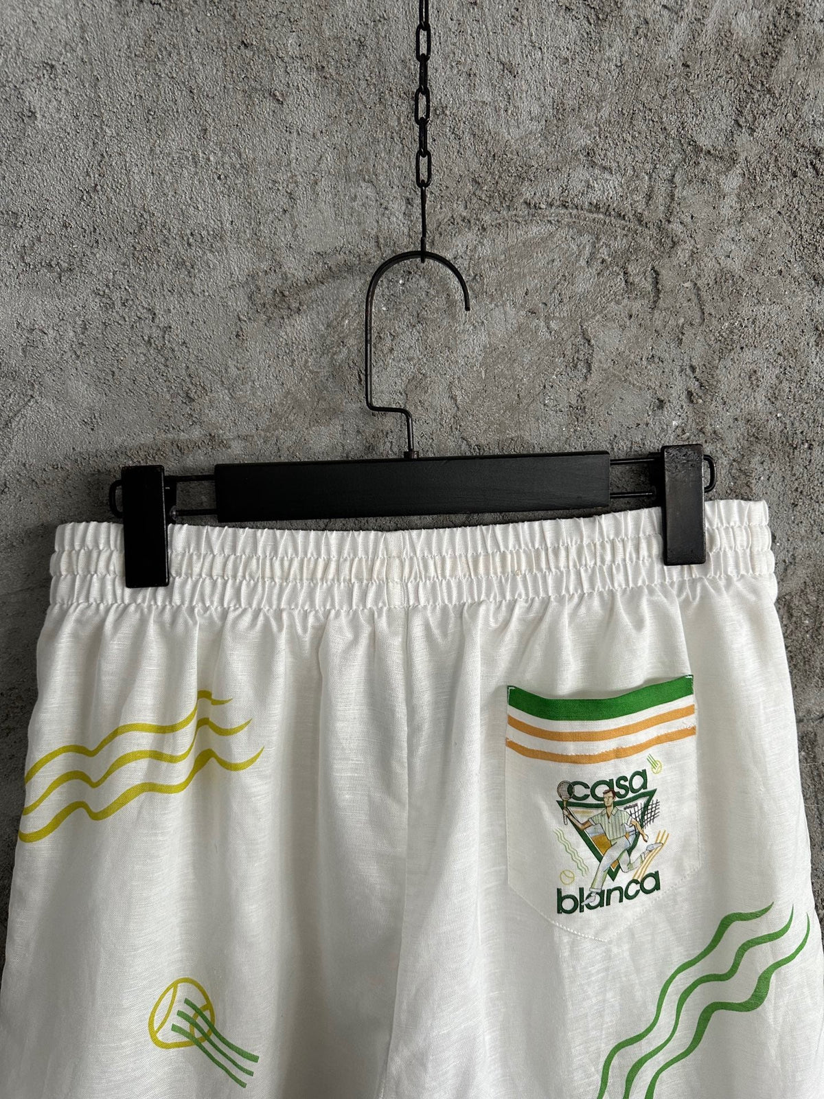 Embroidered Silk Shorts - Men's