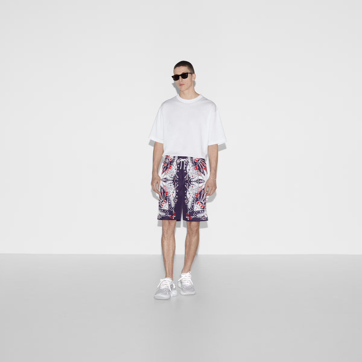Bandana print swim short – these straight swim shorts are presented in durable nylon and defined by a striking – LUX VERSE Luxury Designer Fashion Outlet