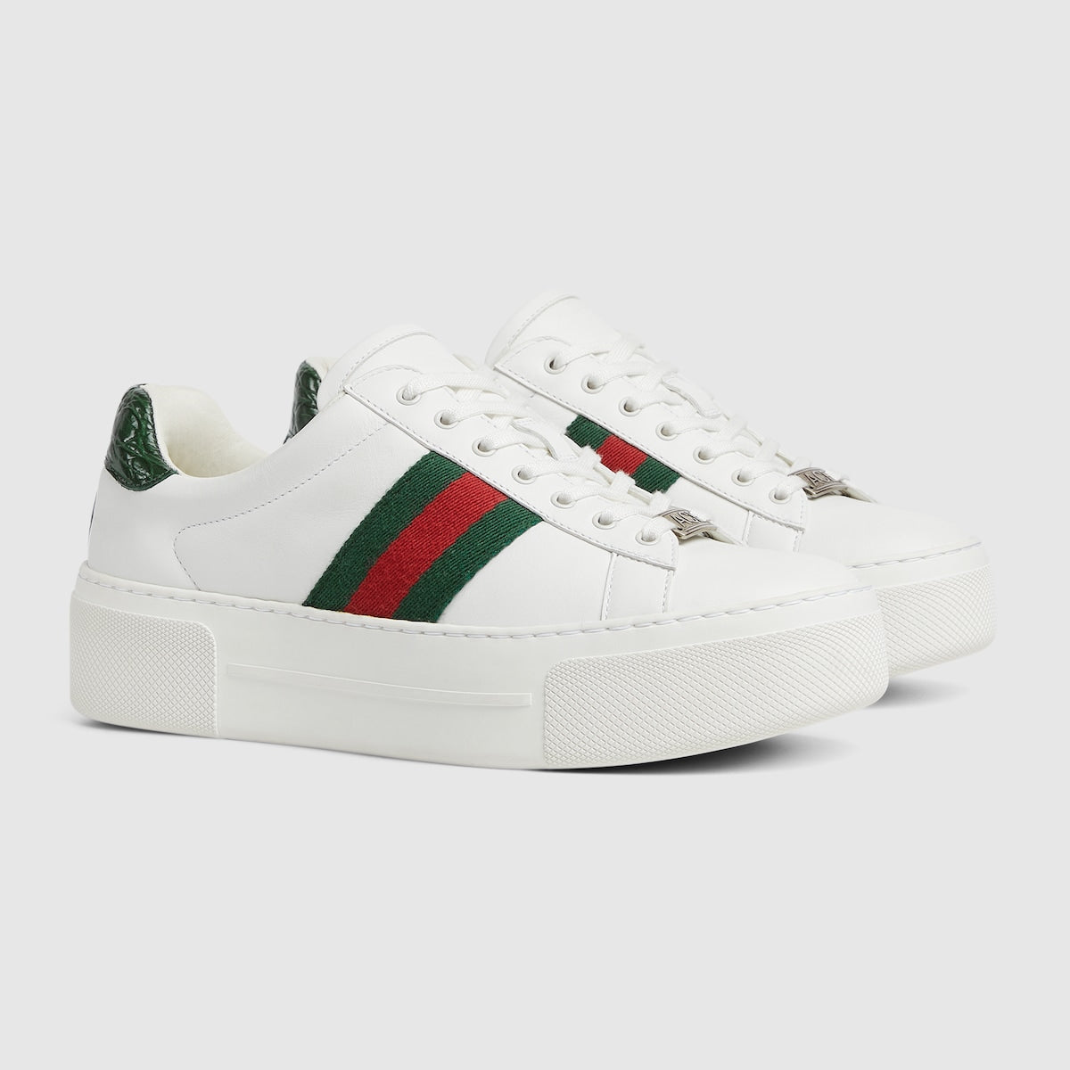 Women's Ace leather sneaker – a chunkier construction defines the shape, while a metal “ACE” tag shines atop – LUX VERSE Luxury Designer Fashion Outlet