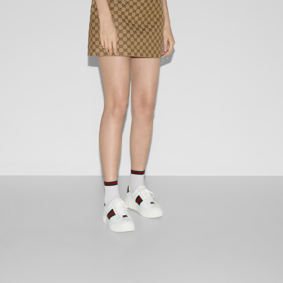 Women's Ace leather sneaker – a new version of the characteristic low-top silhouette is presented in the latest – LUX VERSE Luxury Designer Fashion Outlet