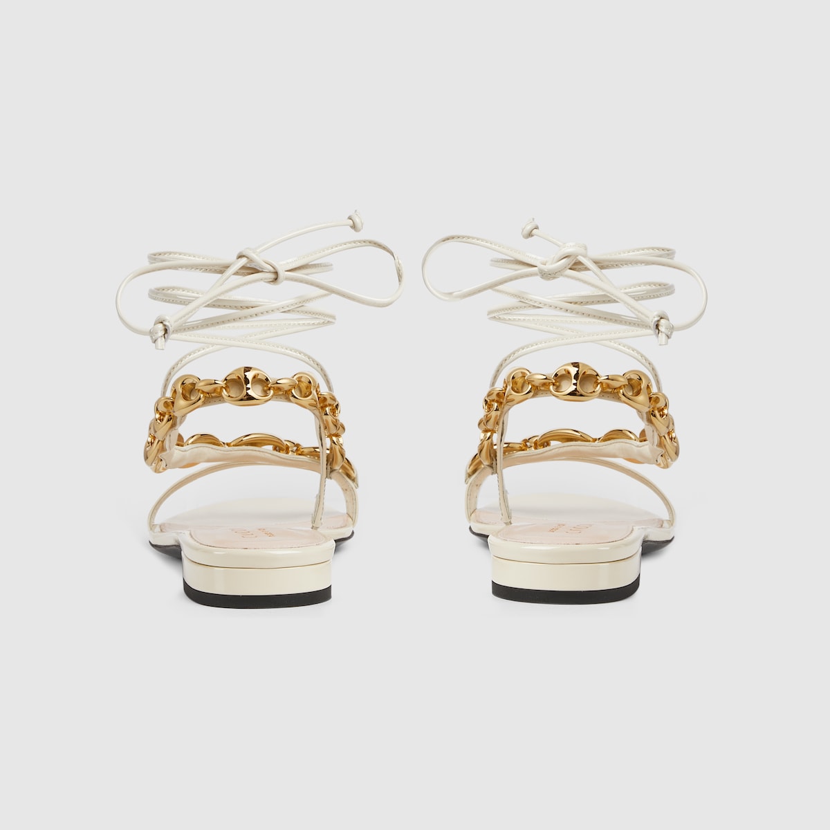 Women's Marina chain sandal – the elegant detail defines here this pair of strappy sandal, crafted by soft – LUX VERSE Luxury Designer Fashion Outlet