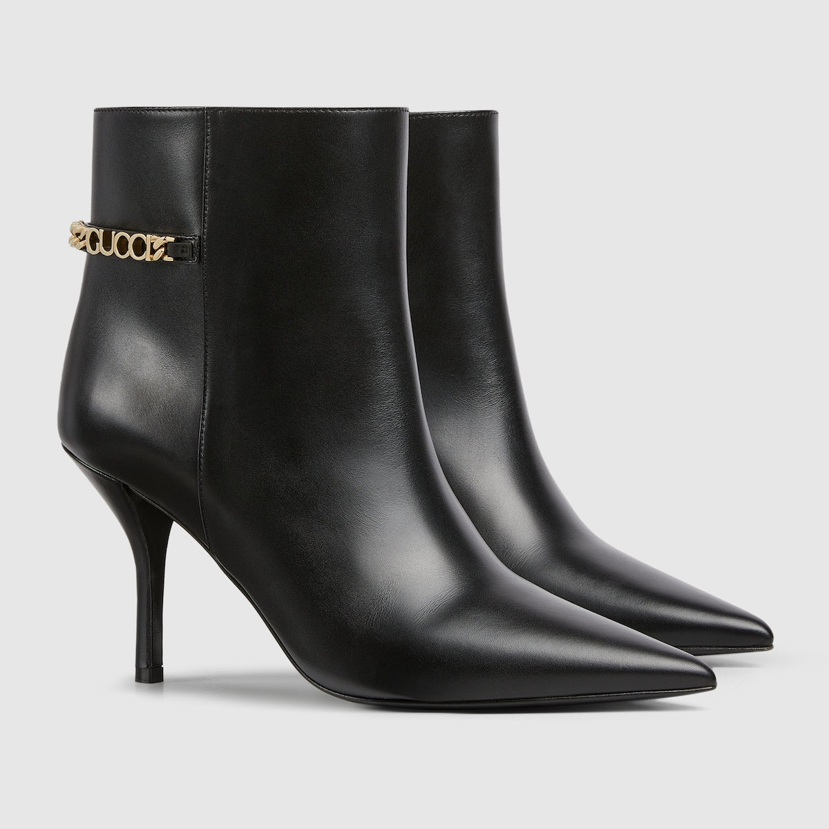 Women's Signoria ankle boot – black leather Women's Stitched by hand Leather sole – LUX VERSE Luxury Designer Fashion Outlet