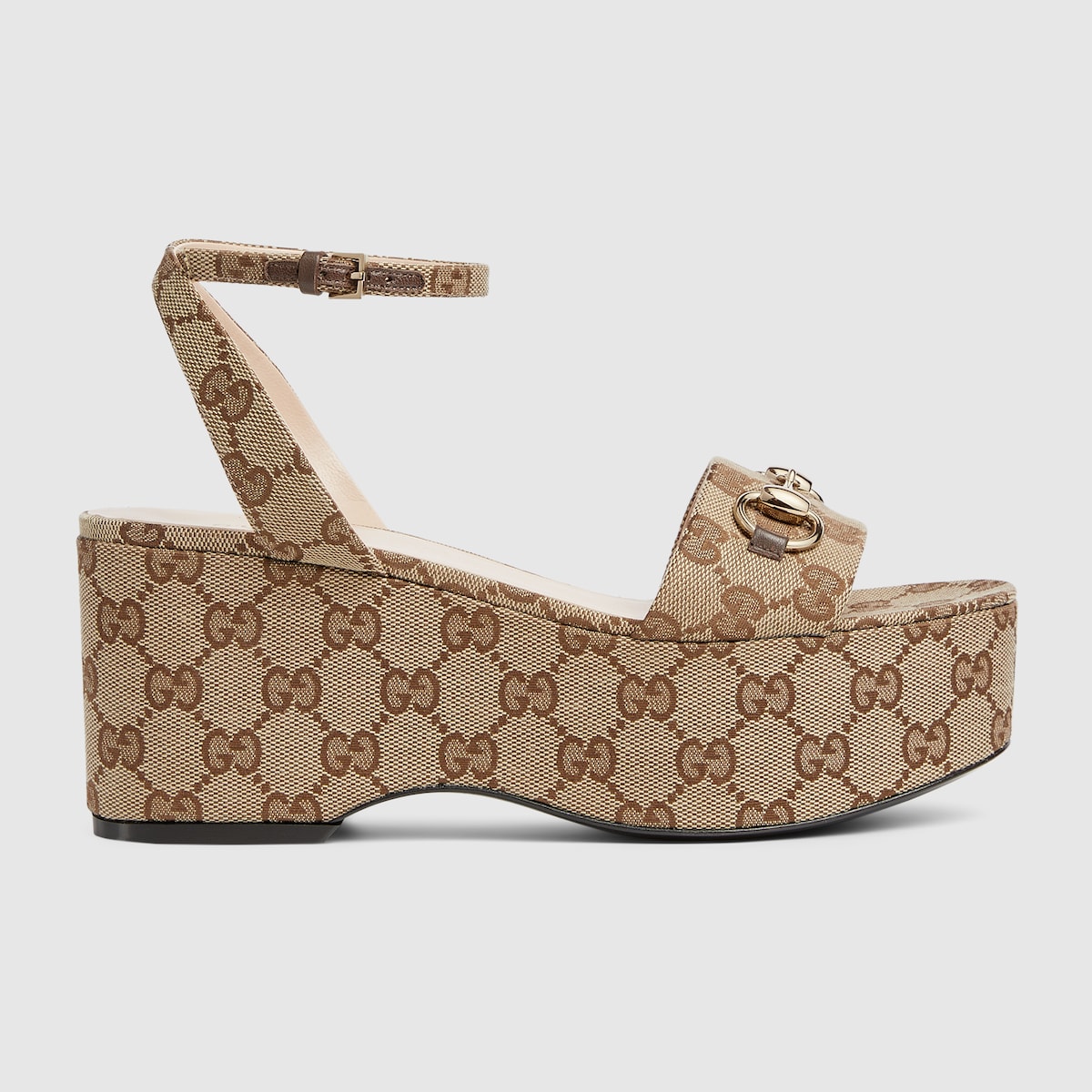 Women's Horsebit flatform sandal – the iconic Horsebit defines this pair of leather sandals – LUX VERSE Luxury Designer Fashion Outlet