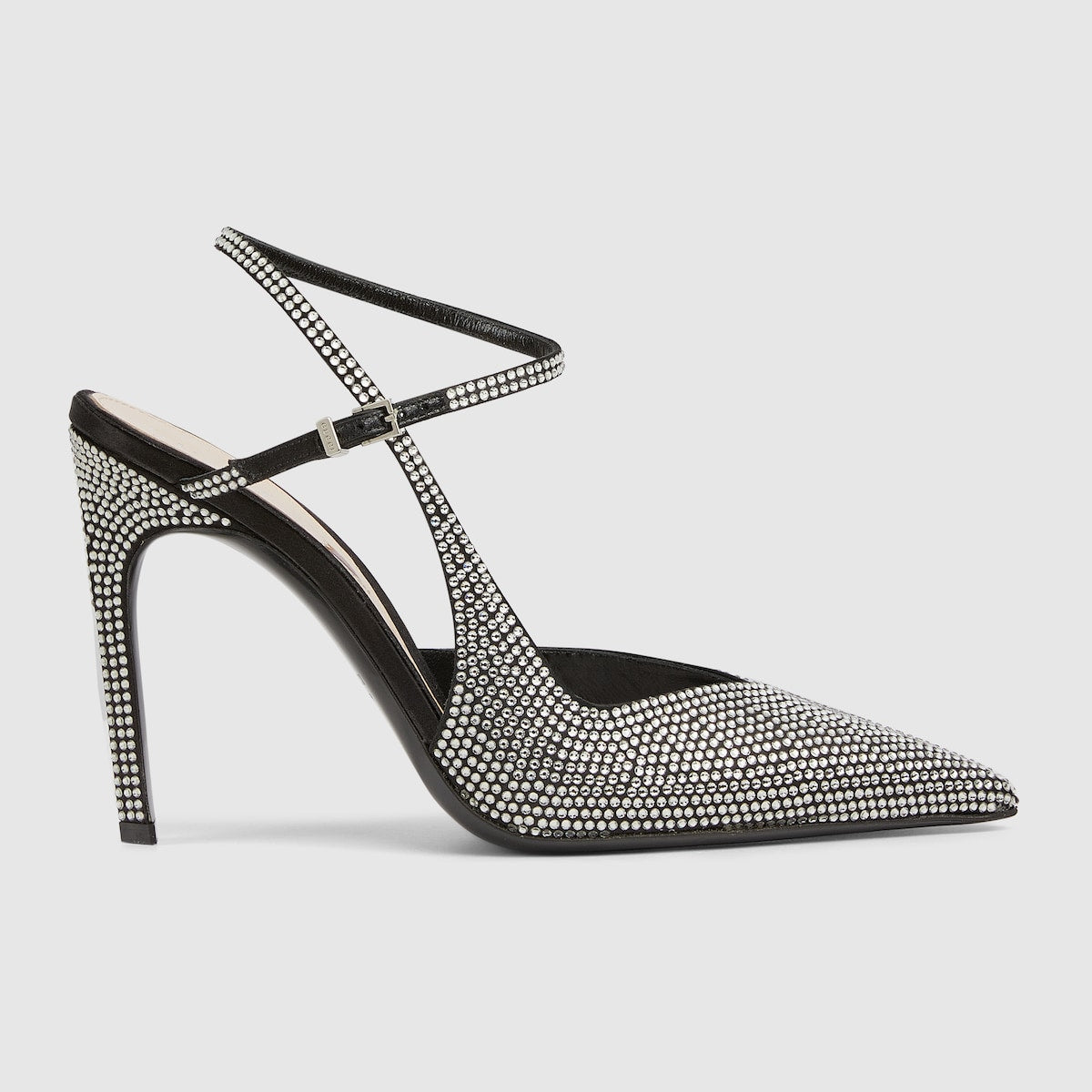 Women's high-heeled pump – this classic pump silhouette is crafted in silk satinand defined by a wrap-around – LUX VERSE Luxury Designer Fashion Outlet