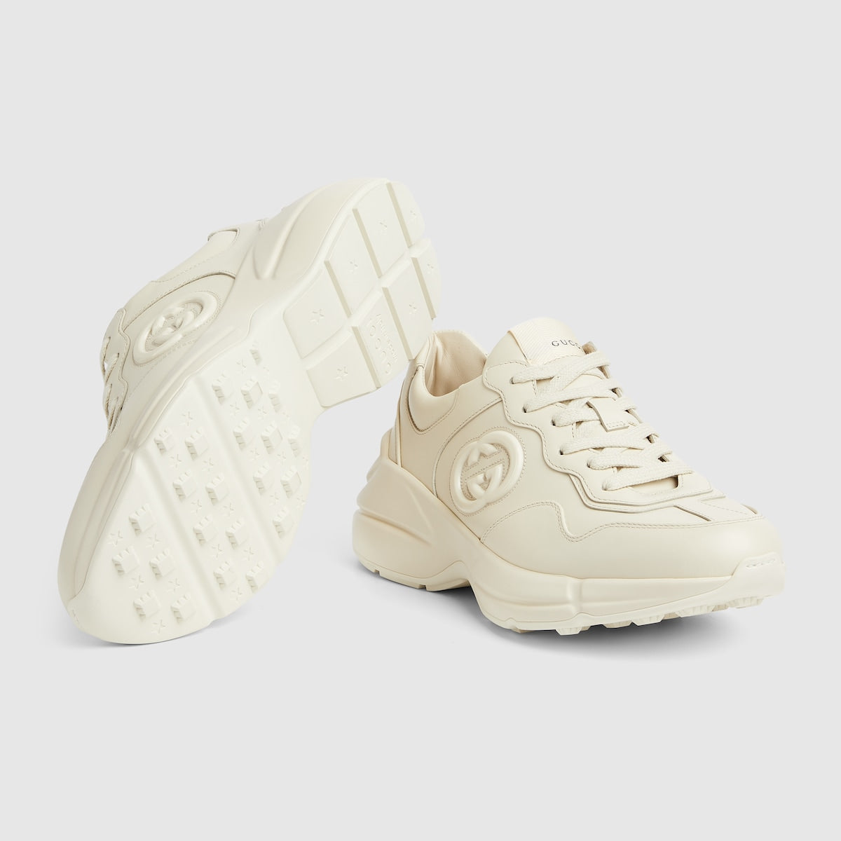 Women's Rhyton sneaker – the iconic Interlocking G defines the style, adding a logo feel to this classic – LUX VERSE Luxury Designer Fashion Outlet