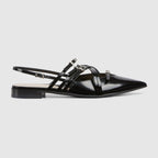 Women's strappy leather ballet flat – this pair of strappy ballet flats is crafted in refined leather and defined by – LUX VERSE Luxury Designer Fashion Outlet