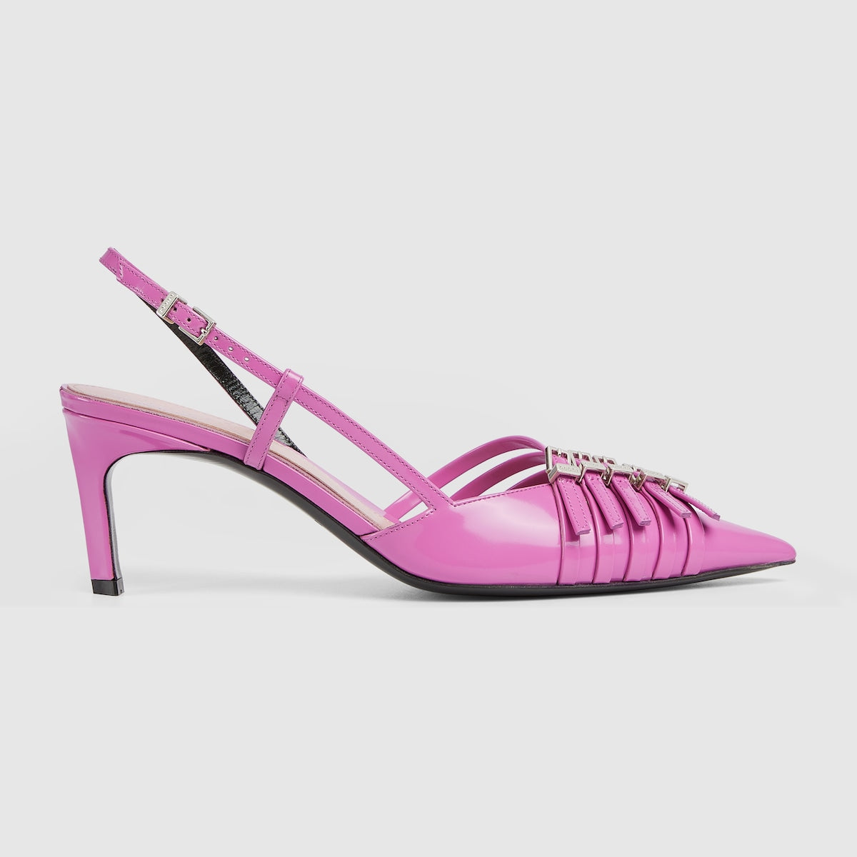 Women's slingback Mid-heel pump – crafted from pink leather, these sophisticated slingback pumps are defined by – LUX VERSE Luxury Designer Fashion Outlet