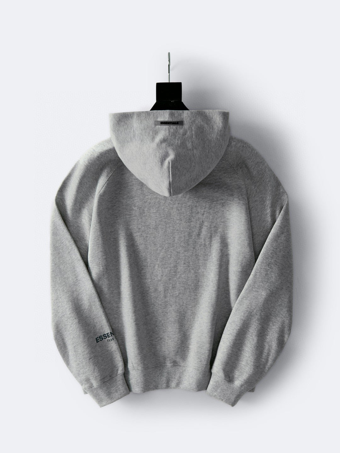 Grey Cotton Logo Pullover - Men's
