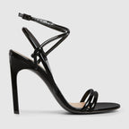 Women's strappy leather sandal – this pair of strappy sandals is crafted in refined leather and defined by a knot – LUX VERSE Luxury Designer Fashion Outlet