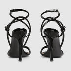 Women's strappy leather sandal – this pair of strappy sandals is crafted in refined leather and defined by a knot – LUX VERSE Luxury Designer Fashion Outlet