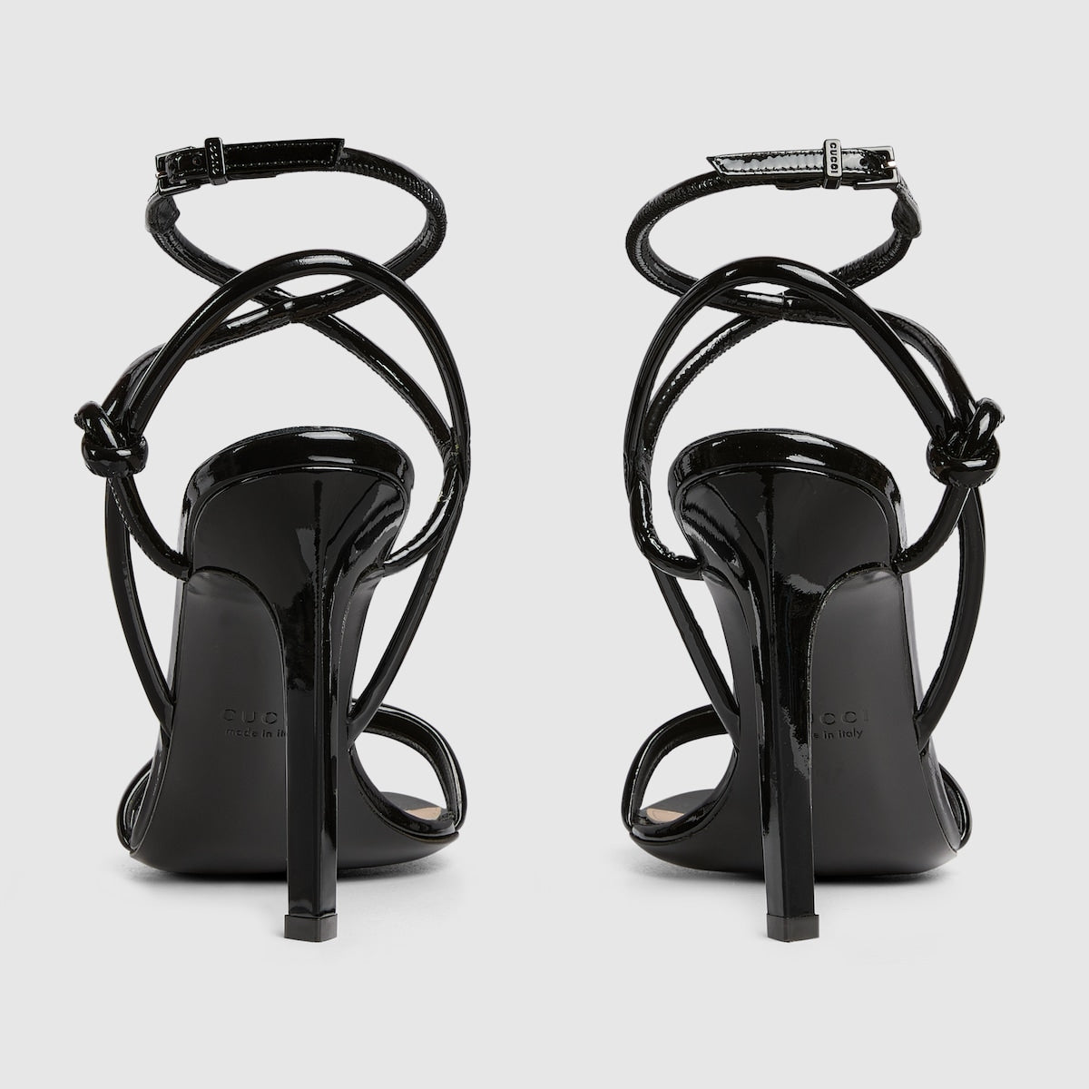 Women's strappy leather sandal – this pair of strappy sandals is crafted in refined leather and defined by a knot – LUX VERSE Luxury Designer Fashion Outlet