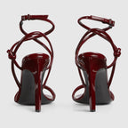 Women's strappy sandal – this pair of strappy sandals is crafted in refined leather and defined by a knot – LUX VERSE Luxury Designer Fashion Outlet
