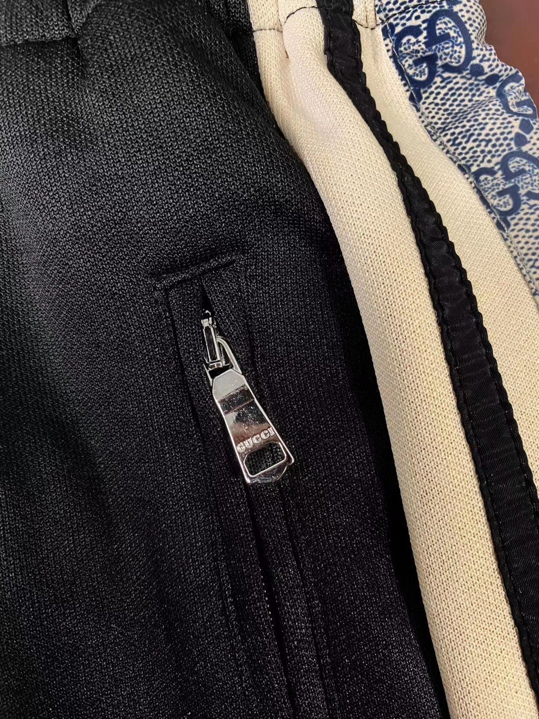 Black Jersey Side Stripe Drawstring - Men's