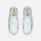 ID Sneaker – it features contrasting stitching and a textured rubber insert conceals the laces, – LUX VERSE Luxury Designer Fashion Outlet