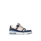 Trainer Sneaker Blue – nubuck calf leather and grained calf leather are combined on this version of – LUX VERSE Luxury Designer Fashion Outlet