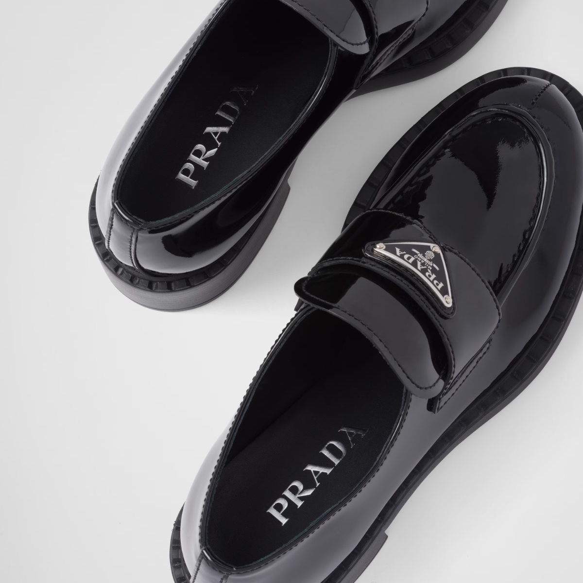 Chocolate patent leather loafers – these loafers reinterprets the classic ones with a chunky design emphasized by the – LUX VERSE Luxury Designer Fashion Outlet