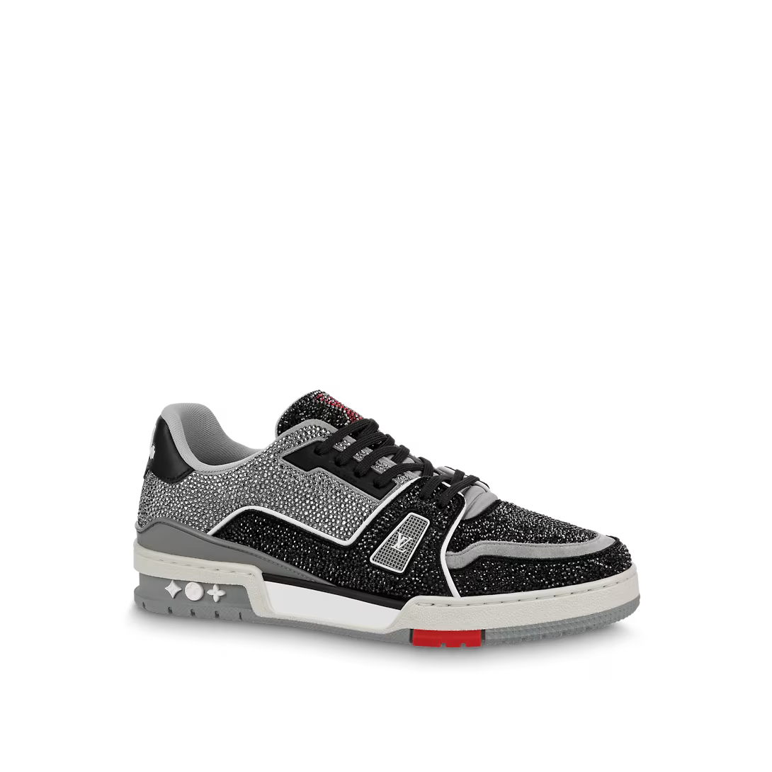 Trainer Sparkling Sneaker – this exceptional edition of the Trainer sneaker is covered in sparkling rhinestones – LUX VERSE Luxury Designer Fashion Outlet