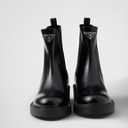 Brushed calf leather Chelsea boots – contemporary silhouette with clean lines for these Chelsea boots made of brushed – LUX VERSE Luxury Designer Fashion Outlet