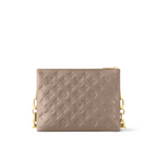Coussin PM Taupe – its bright, vibrant colorway is Nicolas Ghesquière’s translation of a bold, joyful – LUX VERSE Luxury Designer Fashion Outlet