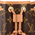 Nano Noé Monogram Canvas – crafted from Monogram canvas with trim in natural cowhide leather, this tiny Nano – LUX VERSE Luxury Designer Fashion Outlet