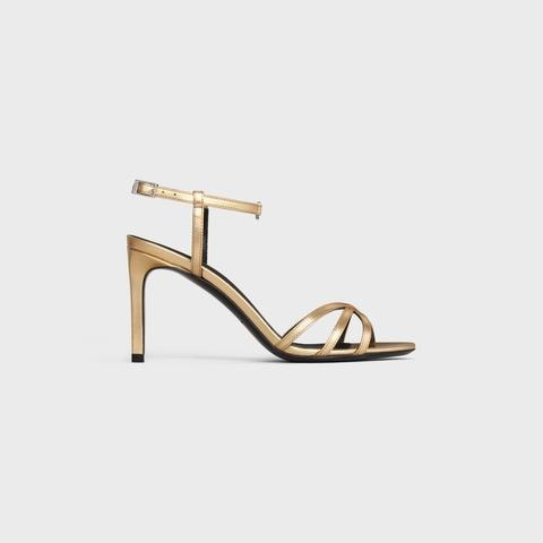 SOIR SANDAL in LAMBSKIN – tHE SIDE STRAPENGRAVED ADJUSTABLE BUCKLELEATHER INSOLELEATHER OUTSOLE – LUX VERSE Luxury Designer Fashion Outlet