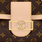 Dauphine Soft GM – monogram coated canvas Cowhide-leather trim Microfiber lining Gold-color hardware – LUX VERSE Luxury Designer Fashion Outlet