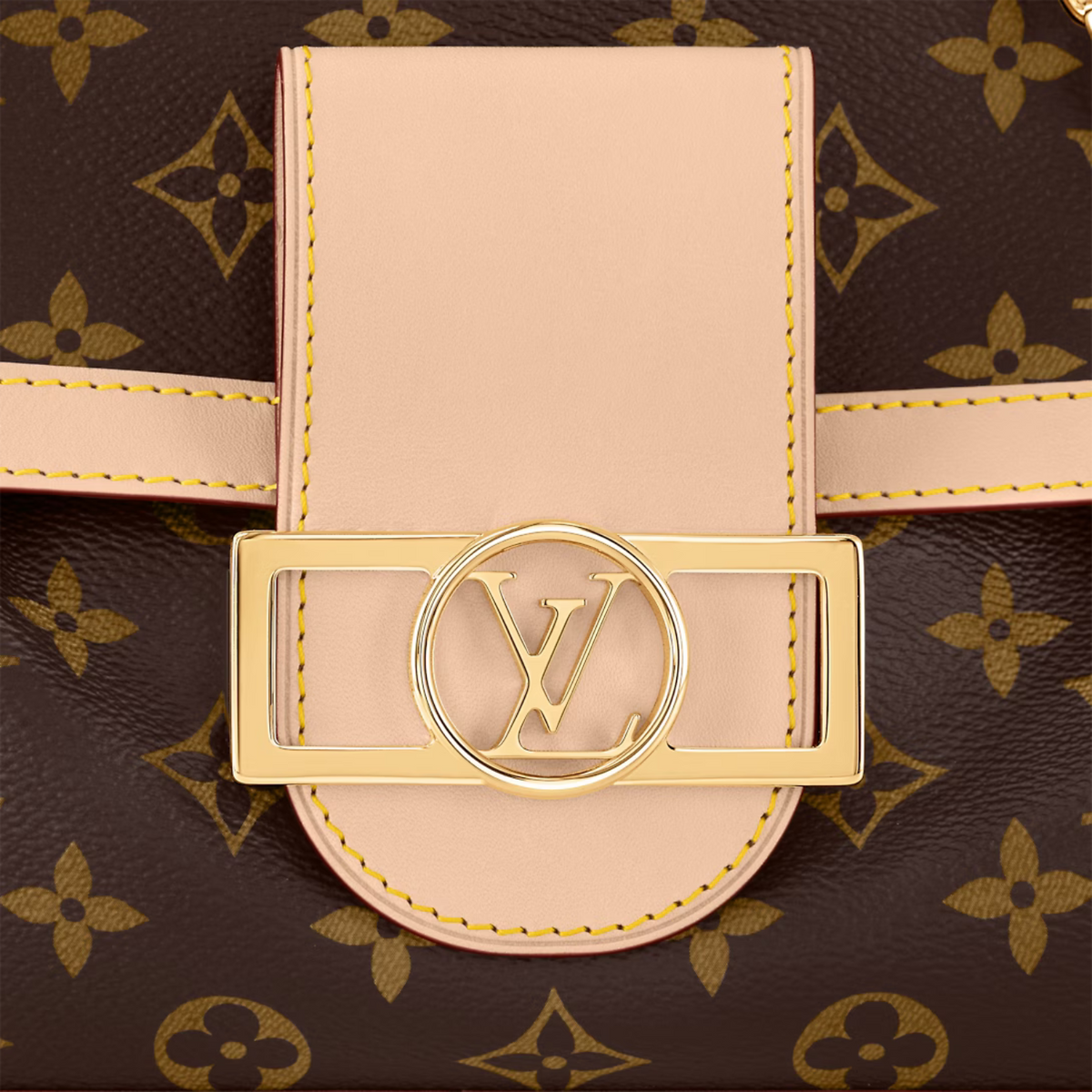 Dauphine Soft GM – monogram coated canvas Cowhide-leather trim Microfiber lining Gold-color hardware – LUX VERSE Luxury Designer Fashion Outlet