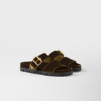 Velvet slides – these sandals feature a hybrid silhouette that combines sporty details with the soft – LUX VERSE Luxury Designer Fashion Outlet