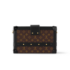 Petite Malle Coated Canvas – every detail of the Petite Malle handbag is inspired by the history of trunks: – LUX VERSE Luxury Designer Fashion Outlet