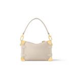 Side Trunk Iconic PM – a detachable leather handle and a removable and adjustable leather strap give carry – LUX VERSE Luxury Designer Fashion Outlet