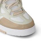 Skate Leather Sneaker – its elaborate, bicolor upper with Monogram Flower detailing combines technical mesh, – LUX VERSE Luxury Designer Fashion Outlet
