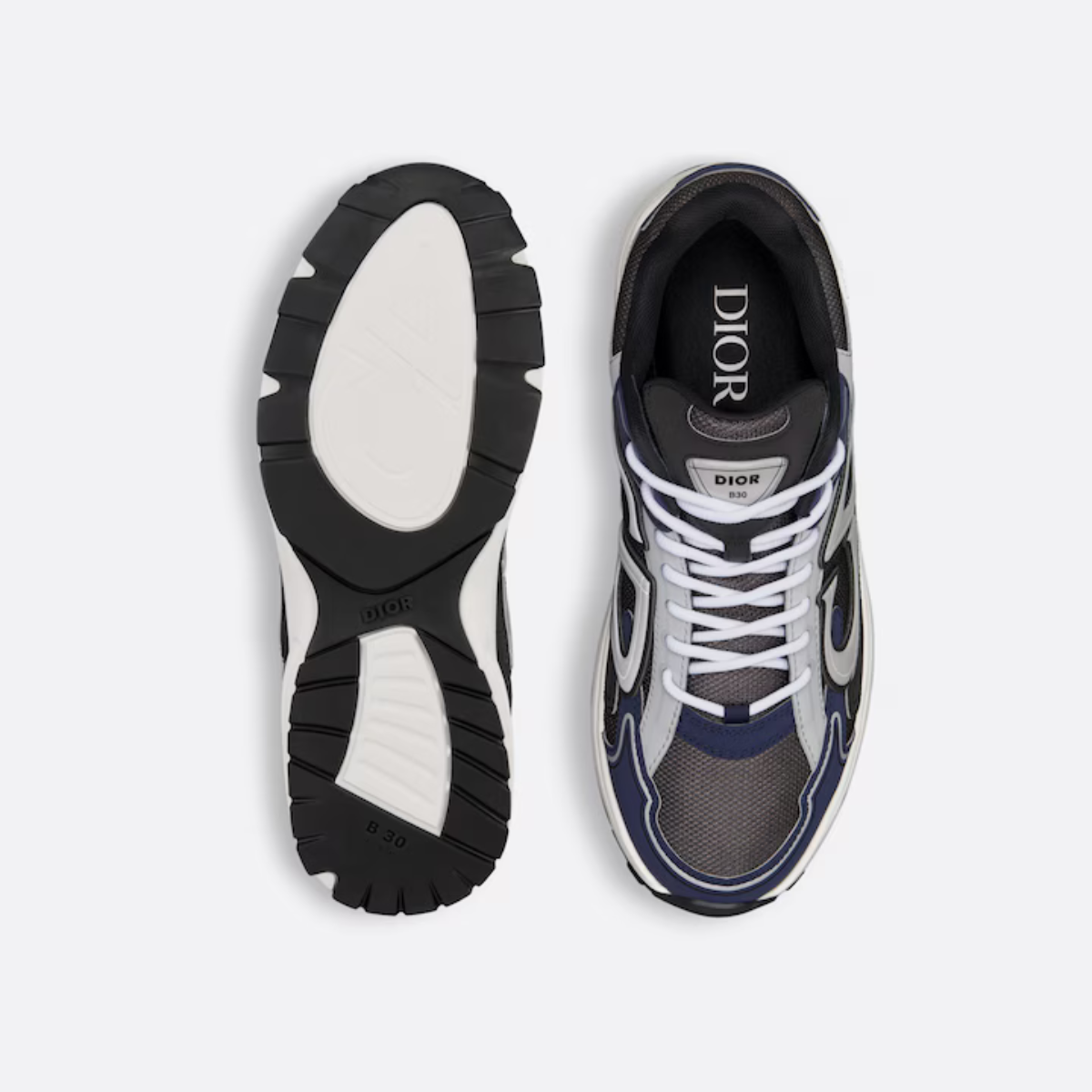 B30 Sneaker – the B30 also features silver-tone B30 and CD30 signatures on the tongue and the back – LUX VERSE Luxury Designer Fashion Outlet