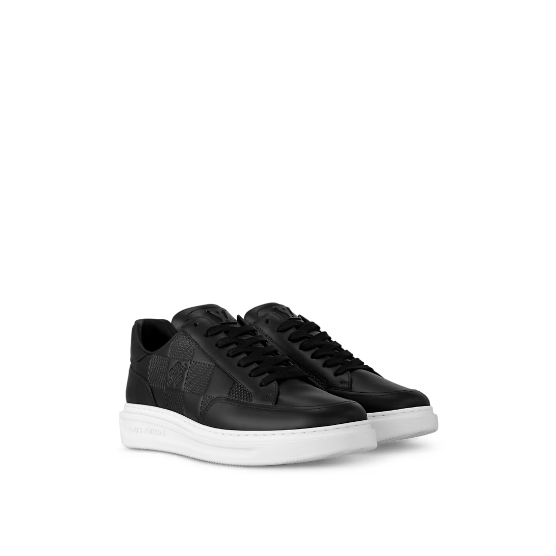 Beverly Hills Sneaker – this edition of the Beverly Hills sneaker comes in supple calf leather discreetly – LUX VERSE Luxury Designer Fashion Outlet