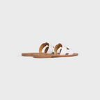 TRIOMPHE MULE in CALFSKIN – wITH RUBBER HEEL TOP LIFTROUND TOE SHAPETRIOMPHE LEATHER PATCHLEATHER – LUX VERSE Luxury Designer Fashion Outlet