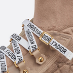 Walk'n'Sneaker – the Walk'n'sneaker is crafted in nude technical mesh showcasing the Macrocannage – LUX VERSE Luxury Designer Fashion Outlet