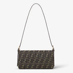 Baguette Handbag – metal details with a golden finish – LUX VERSE Luxury Designer Fashion Outlet
