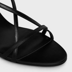 SOIR CRISS CROSS SANDAL WITH TRIOMPHE in LAMBSKIN – tHE SIDE STRAPENGRAVED ADJUSTABLE BUCKLELEATHER INSOLELEATHER OUTSOLE – LUX VERSE Luxury Designer Fashion Outlet