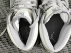 White Leather Print High-Top - Men's