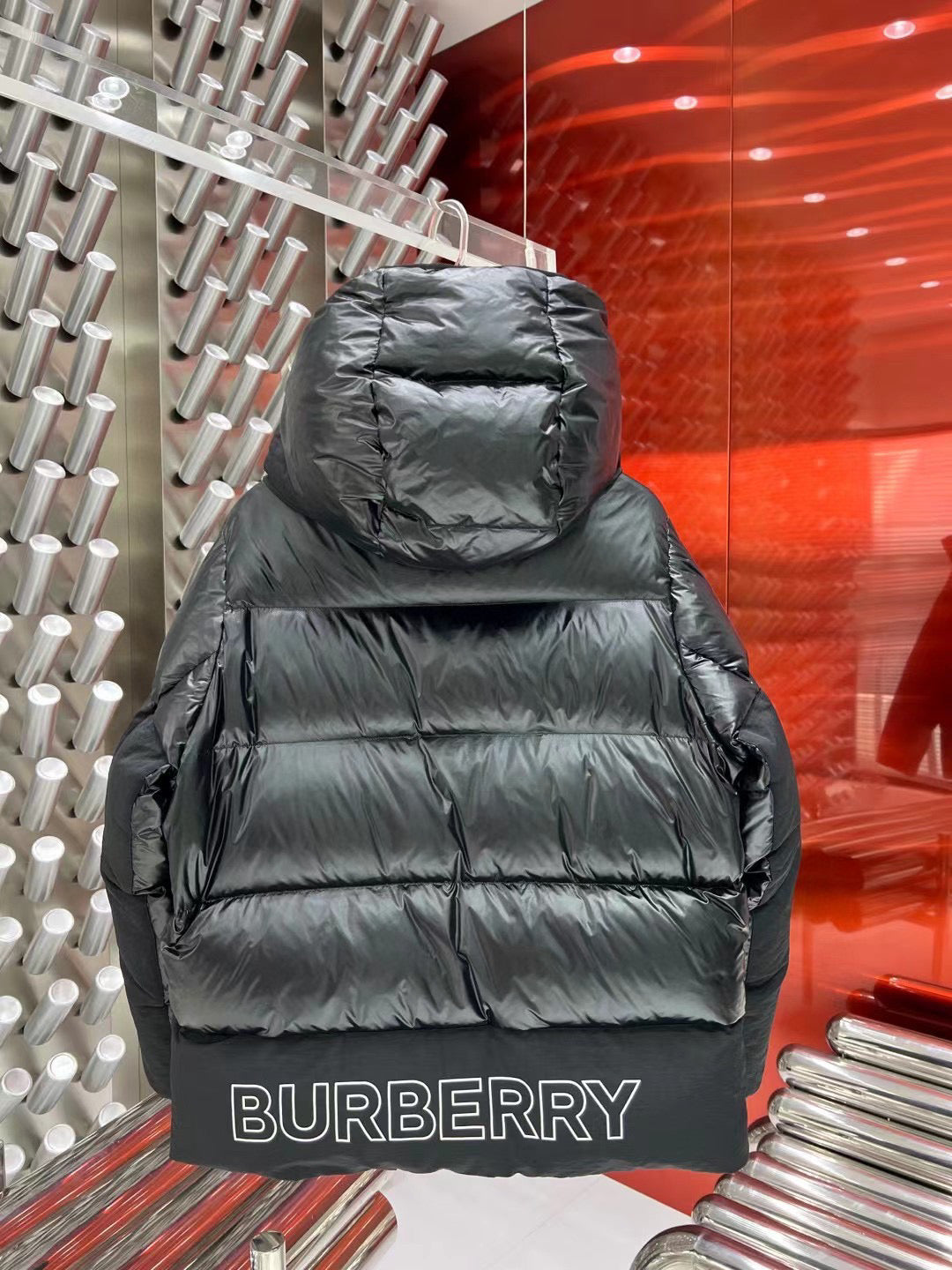 Black Puffer Jacket - Men's