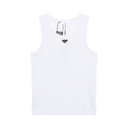 Schwarz-weißes Tanktop – Herren